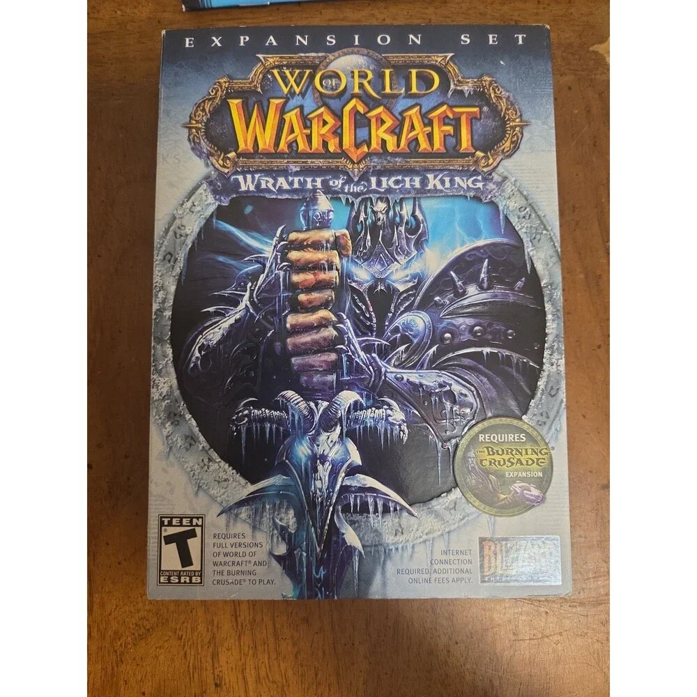 World of Warcraft Wrath of the Lich King PC Game Expansion Big Box 2008 Blizzard